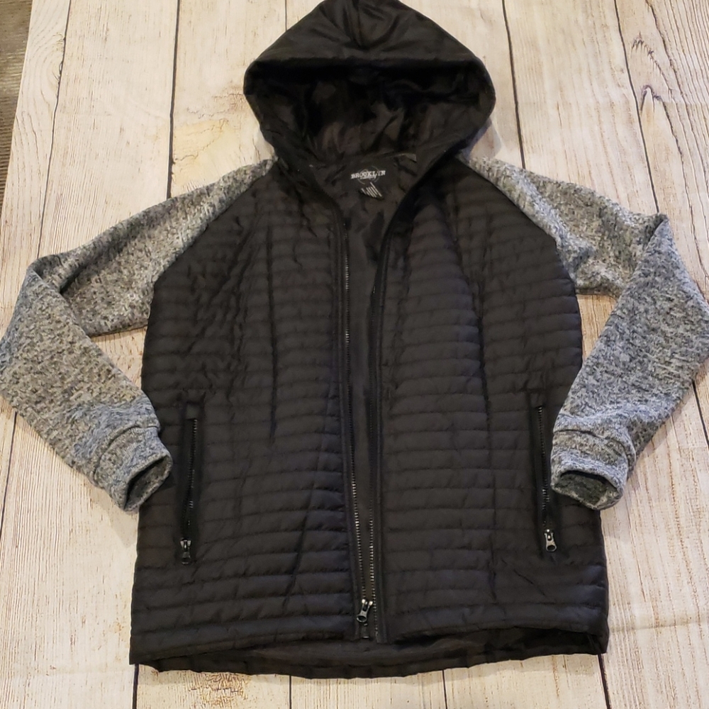 Brooklyn standard lightweight jacket black and Gray size small #cj